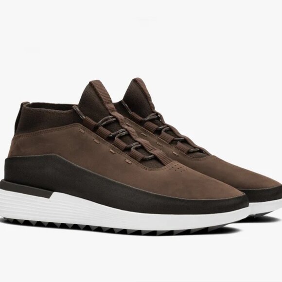 Wolf & Shepherd Men\'s Crossover Mid WTZ - Size 11.5 - Brown/Whit - Dress Sneaker